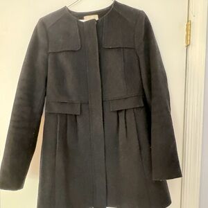 Black Wool Dress Coat